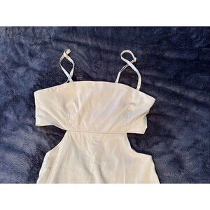 FOREVER 21 Cutout Vacation Midi Sundress Spaghetti Straps Size Small Open Back
